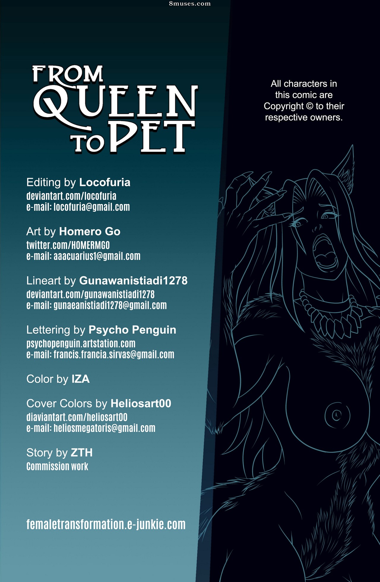 Locofuria Comics - From Queen to Pet - Page 3