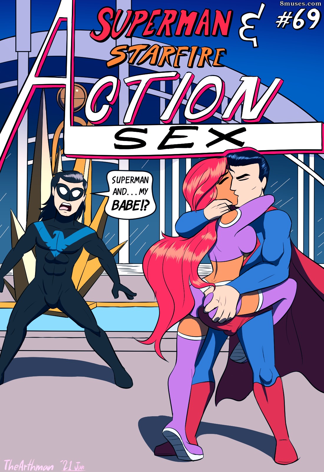 Super ero Comics - Action Sex - Page 1