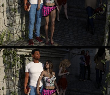 CAT AND SILAS PUBLIC HANDJOB