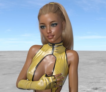 Mia - Yellow bodysuit - Page 3