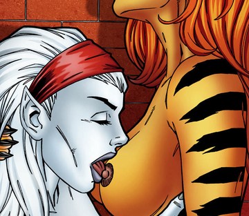 Tigra makes your meat sword purr - Page 1