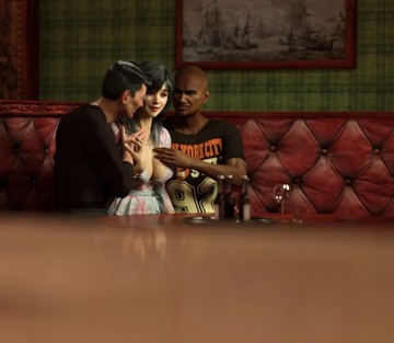 Lisa pickups some guys in a bar - Page 14