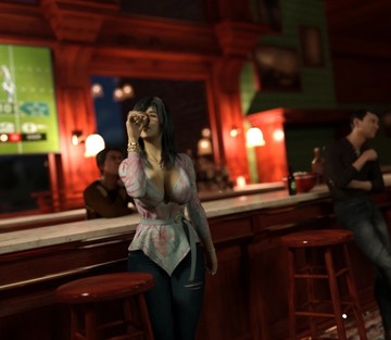 Lisa pickups some guys in a bar