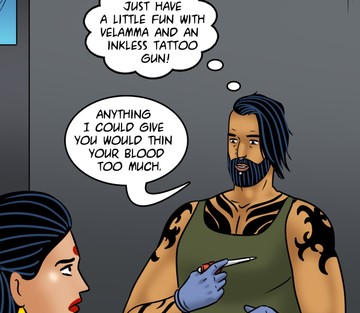 Issue 122 - Velamma get a Tattoo - Page 77