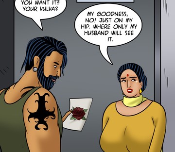 Issue 122 - Velamma get a Tattoo - Page 50