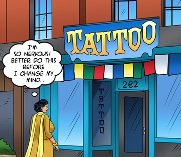 Issue 122 - Velamma get a Tattoo - Page 44