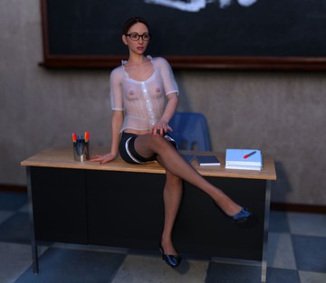 Brunette Schoolteacher with Student - Page 2