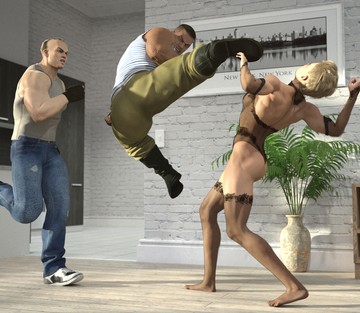 Eva vs 2 thugs - Page 10