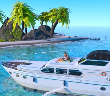 Sam & Sophia on a yacht