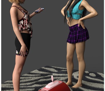 Claudia, Rachel and the Saddle